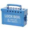 Portable Metal Group Lock Box, Blue, 13